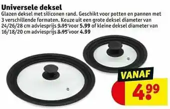 Universele deksel