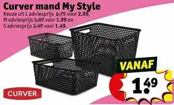 Kruidvat Curver mand my style aanbieding