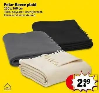 Kruidvat Polar fleece plaid aanbieding