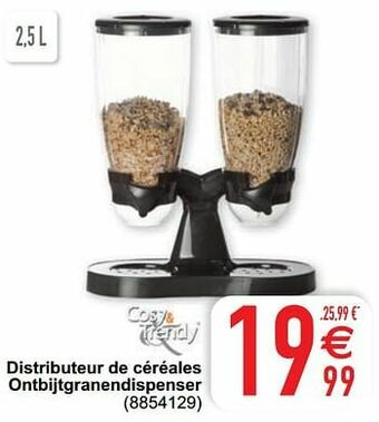 Cora Distributeur de céréales ontbijtgranendispenser aanbieding