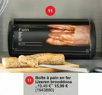 Cora Boîte à pain en fer ijzeren brooddoos aanbieding