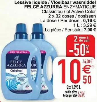 Cora Lessive liquide - vloeibaar wasmiddel felce azzurra enzymatique aanbieding