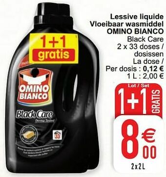Cora Lessive liquide vloeibaar wasmiddel omino bianco aanbieding