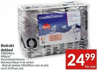 Intermarché Bedrukt dekbed aanbieding