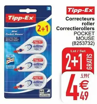 Cora Correcteurs roller correctierollers pocket mouse aanbieding