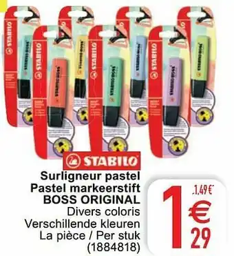 Cora Surligneur pastel pastel markeerstift boss original aanbieding