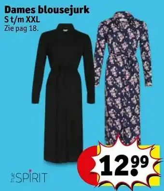 Dames blousejurk