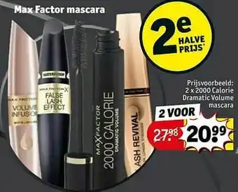Kruidvat 2000 calorie dramatic volume mascara aanbieding
