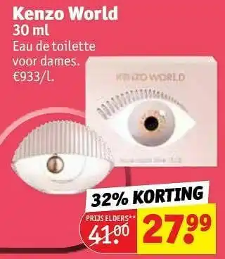 Kruidvat Kenzo world edt aanbieding