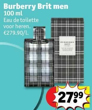 Kruidvat Burberry brit men edt aanbieding