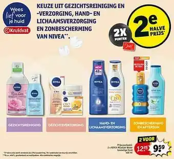 Kruidvat Nivea micellair water gevoelige huid aanbieding