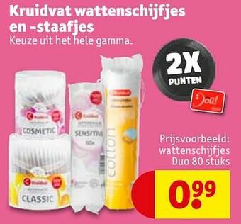 Kruidvat Wattenschijfjes duo aanbieding