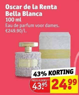 Kruidvat Oscar de la renta bella blanca edp aanbieding