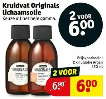Kruidvat Kruidvat originals lichaamsolie aanbieding