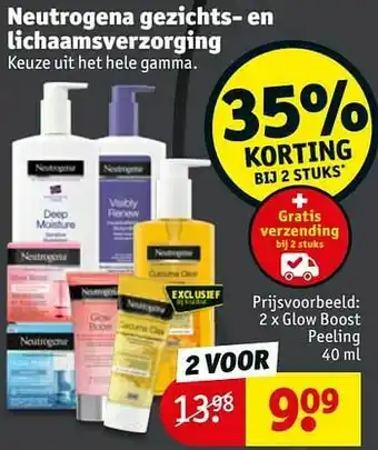 Kruidvat Glow boost peeling aanbieding