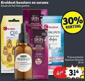 Kruidvat Hyaluron booster aanbieding