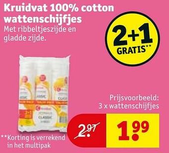 Kruidvat Wattenschijfjes aanbieding
