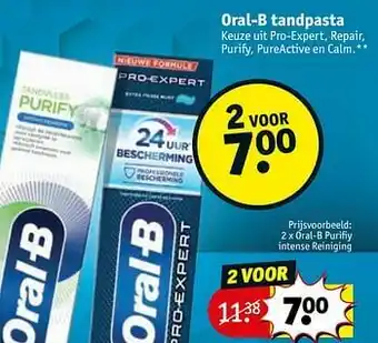 Kruidvat Oral-b purifiy intense reiniging aanbieding