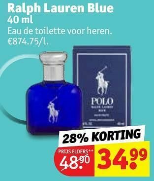 Kruidvat Ralph lauren blue edt aanbieding