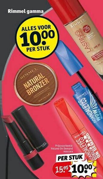 Kruidvat Volume on demand mascara aanbieding