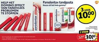 Kruidvat Original tandpasta aanbieding