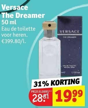 Kruidvat Versace the dreamer edt aanbieding