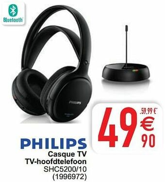 Cora Philips casque tv tv-hoofdtelefoon shc5200-10 aanbieding