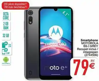 Cora Smartphone motorola e6-i grey aanbieding