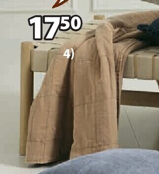 Jysk Valmue plaid aanbieding