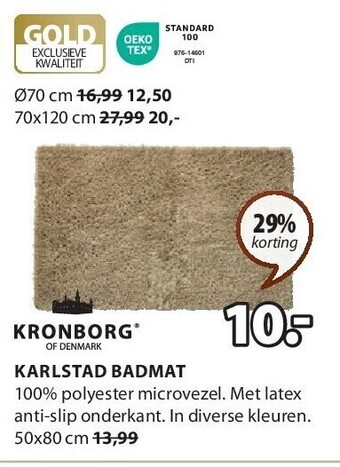 Jysk Karlstad badmat aanbieding