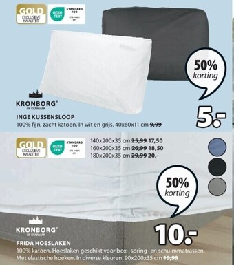 Jysk Inge kussensloop aanbieding