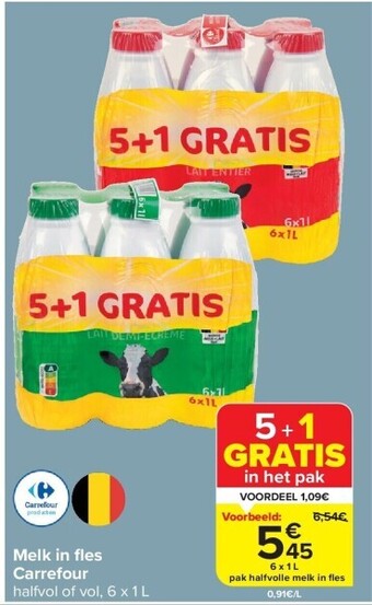 Carrefour Melk in fl es carrefour aanbieding
