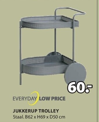 Jysk Jukkerup trolley aanbieding