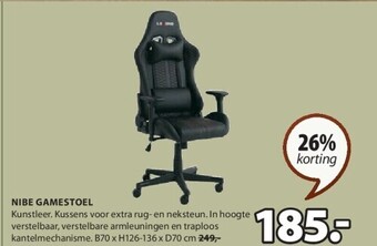 Jysk Nibe gamestoel aanbieding