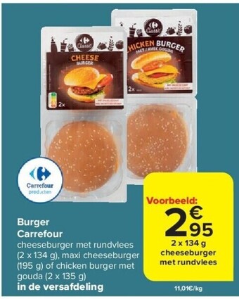 Carrefour Burger carrefour aanbieding