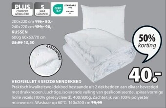 Jysk Veofjellet 4 seizoenendekbed aanbieding