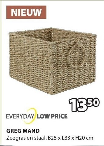 Jysk Greg mand aanbieding