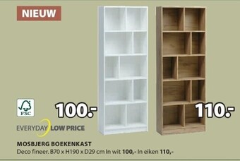 Jysk Mosbjerg boekenkast aanbieding