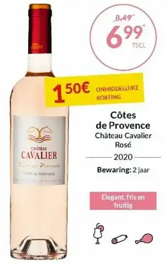 Intermarché Côtes de provence château cavalier rosé aanbieding