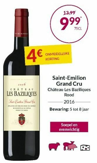 Saint-emilion grand cru château les baziliques rood