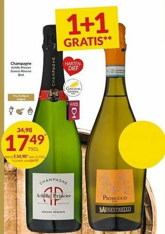 Intermarché Champagne achille princier grande réserve brut aanbieding