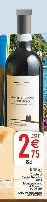 Cora Conte di castel vecchio 2019 montepulciano d’abruzzo doc md aanbieding