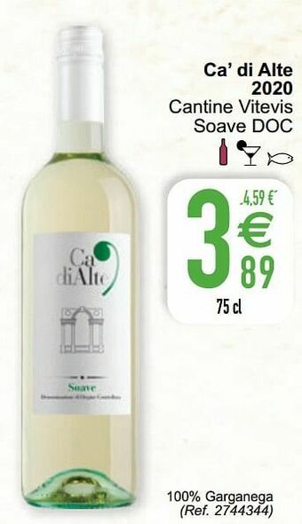 Cora Ca’ di alte 2020 cantine vitevis soave doc aanbieding