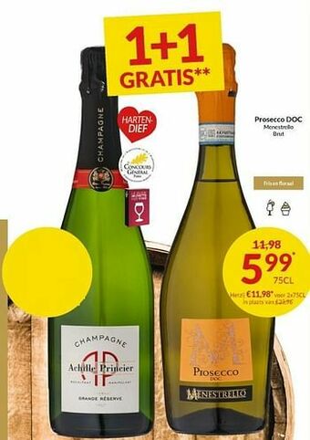 Intermarché Prosecco doc menestrello brut aanbieding