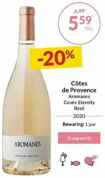 Côtes de provence aromanes cuvée eternity rosé