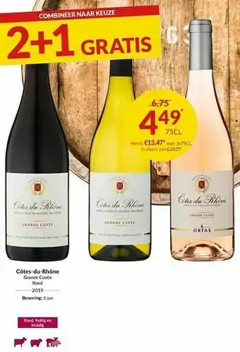 Intermarché Côtes -du-rhône grande cuvée rood aanbieding