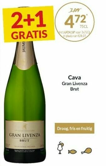 Intermarché Cava gran livenza brut aanbieding