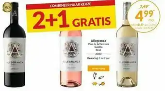 Intermarché Allegranza vino de la tierra de castilla rosé 2020 aanbieding