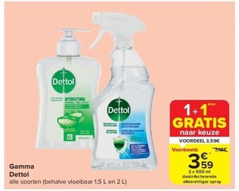 Carrefour Gamma dettol aanbieding