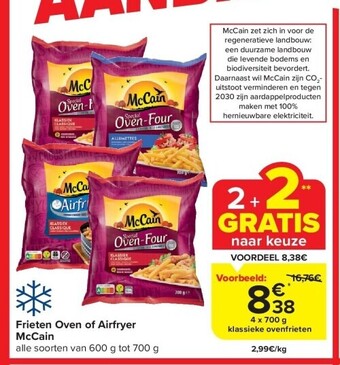 Carrefour Frieten oven of airfryer mccain aanbieding